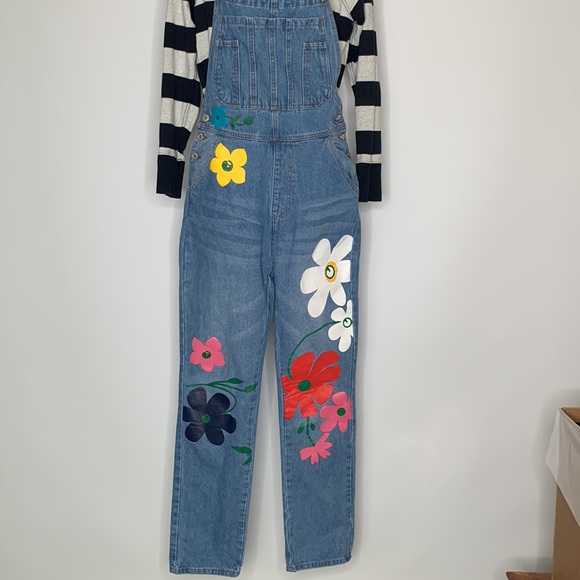 MISSLOOK womens overall blue jean - Picture 3 of 10